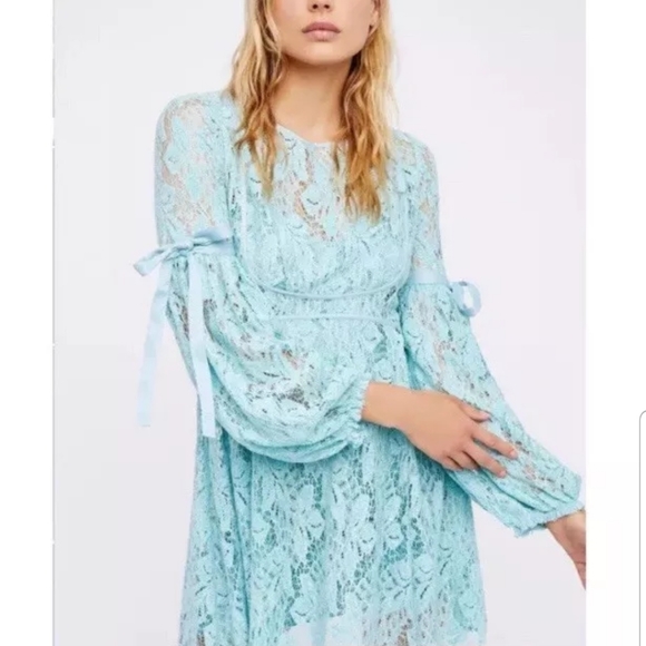 Free people lace sea foam dress - Picture 4 of 4